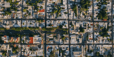 Aerial view of a community 